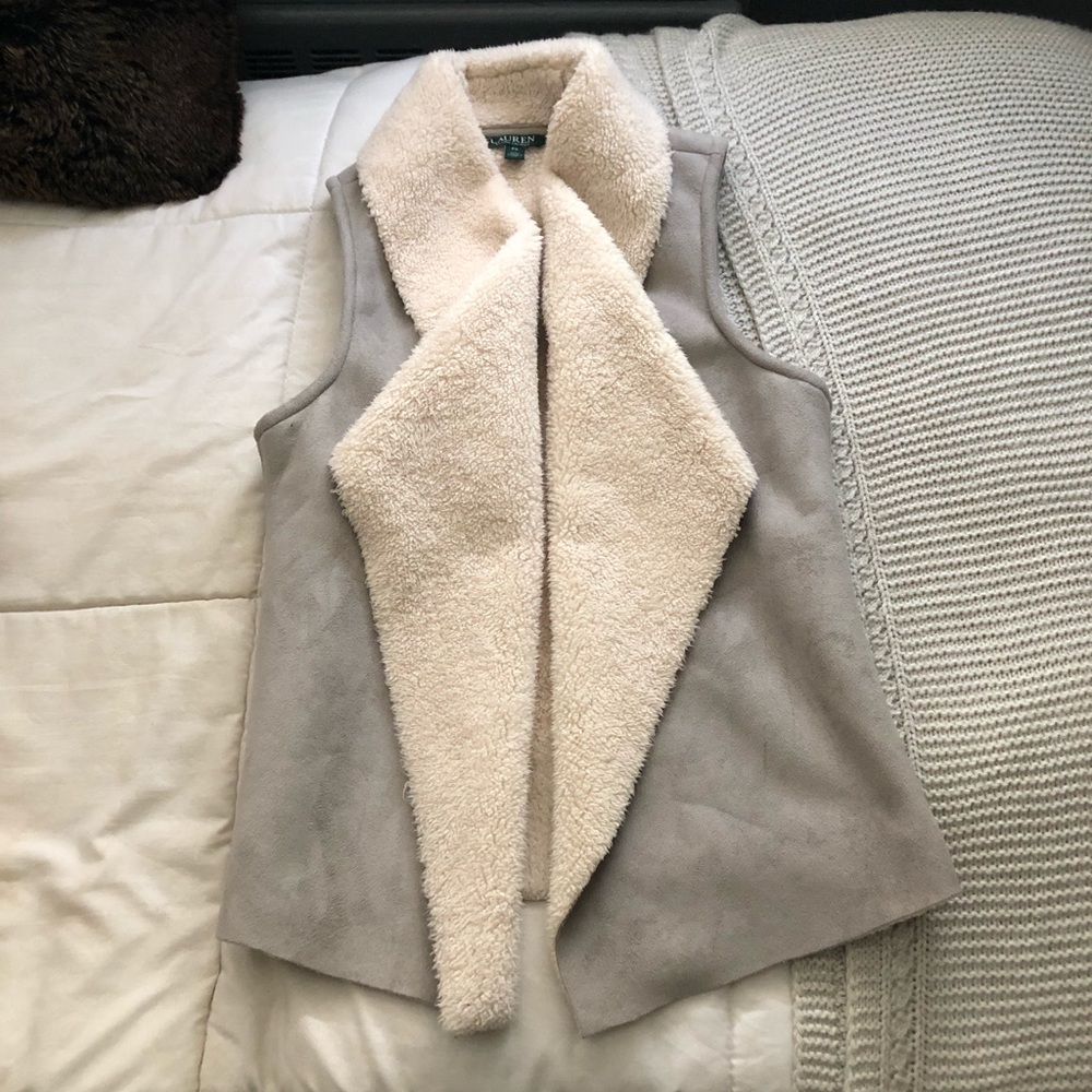 Ralph Lauren fuzzy vest